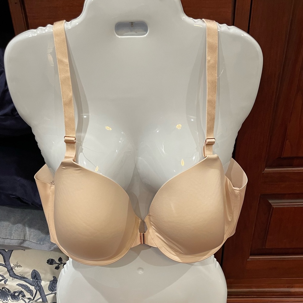 SOMA VANISHING 360 Perfect Coverage Front Close Bra, 42C, Pink